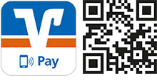 Mobiles Bezahlen Grafik: Mobiles Bezahlen – QR-Code zum Download der VR BankingApp